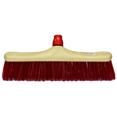 Balai de rue PVC + fixe-manche - 40 cm